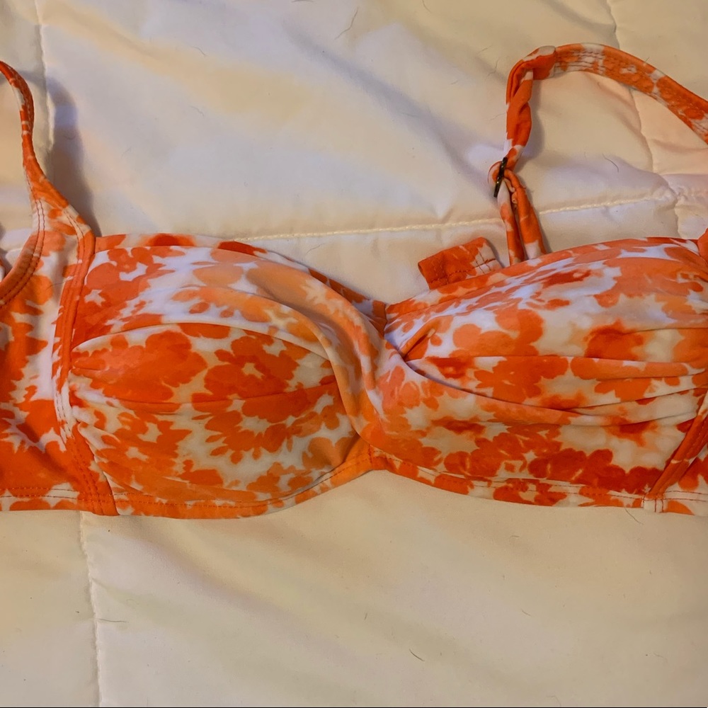 Orange swim top